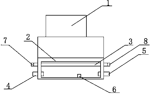 Cooling device of steel wire gauze knitter