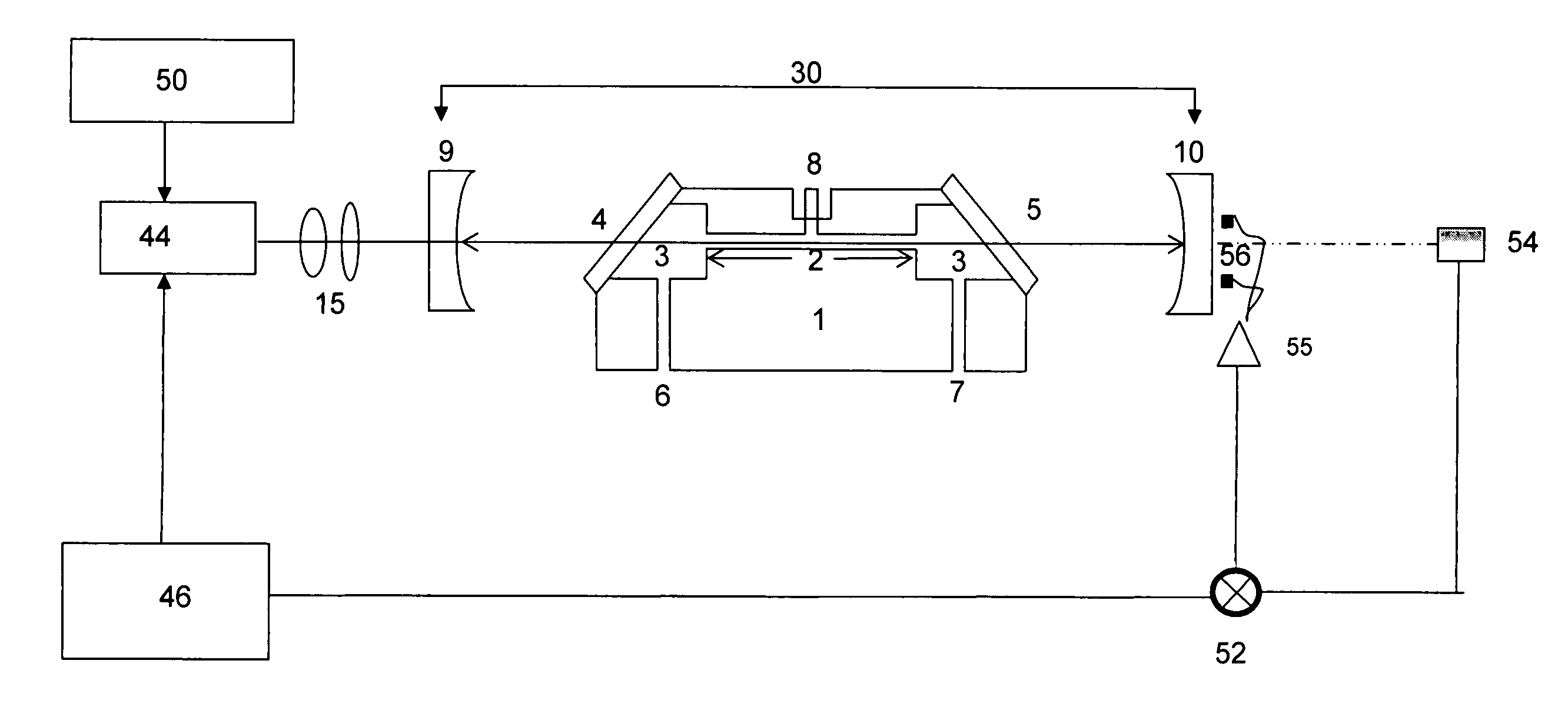 System and method for gas analysis using doubly resonant photoacoustic spectroscopy