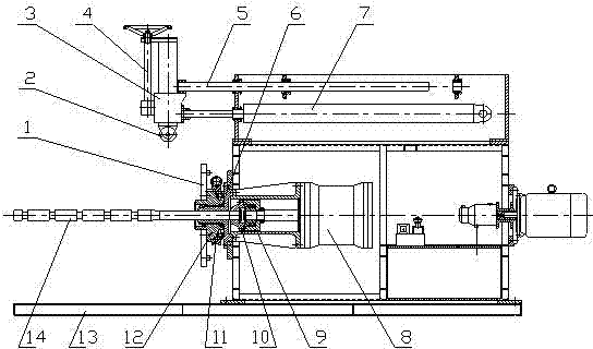 Horizontal cramp machine for laminating motor stator iron cores