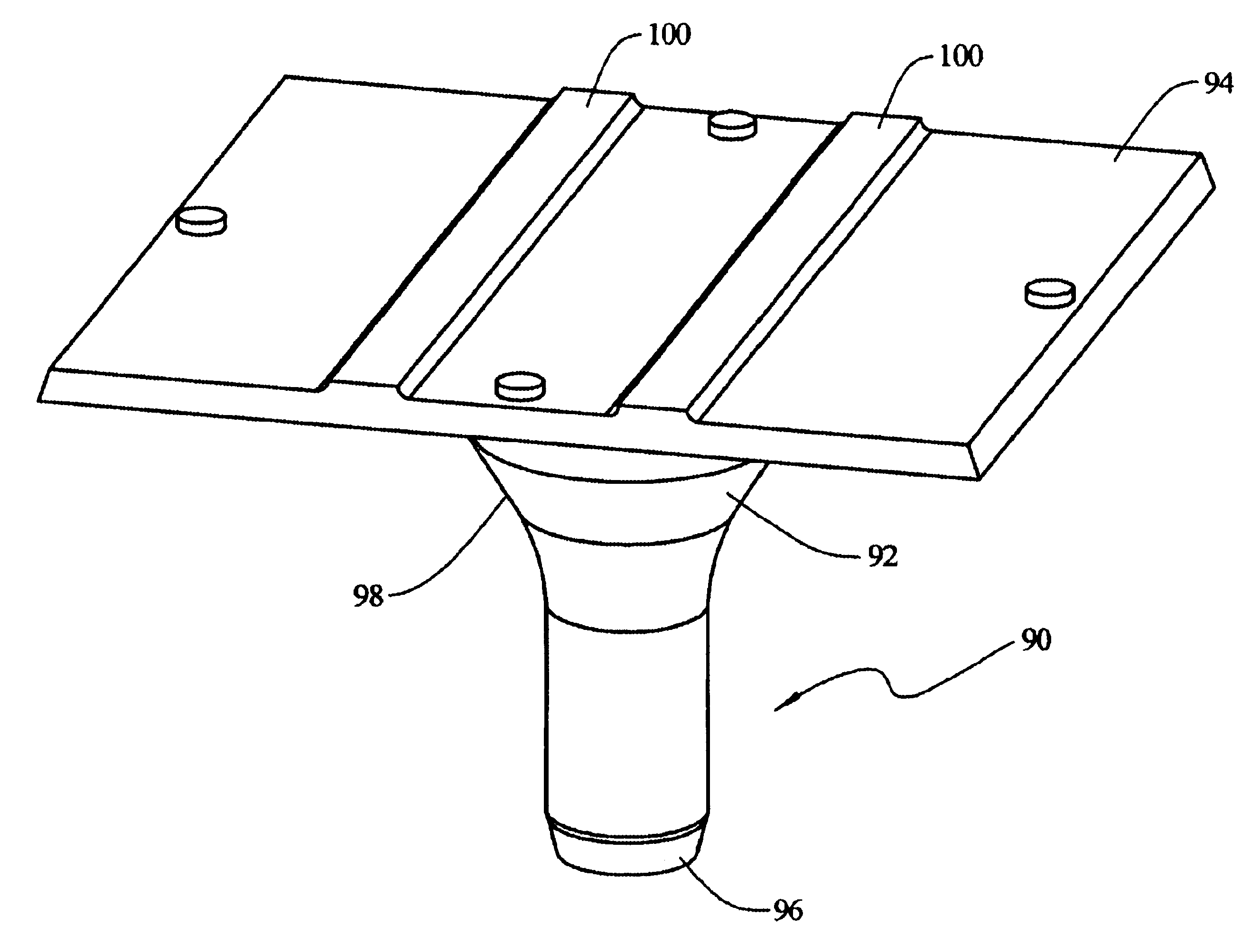 Traction pins for railway cars