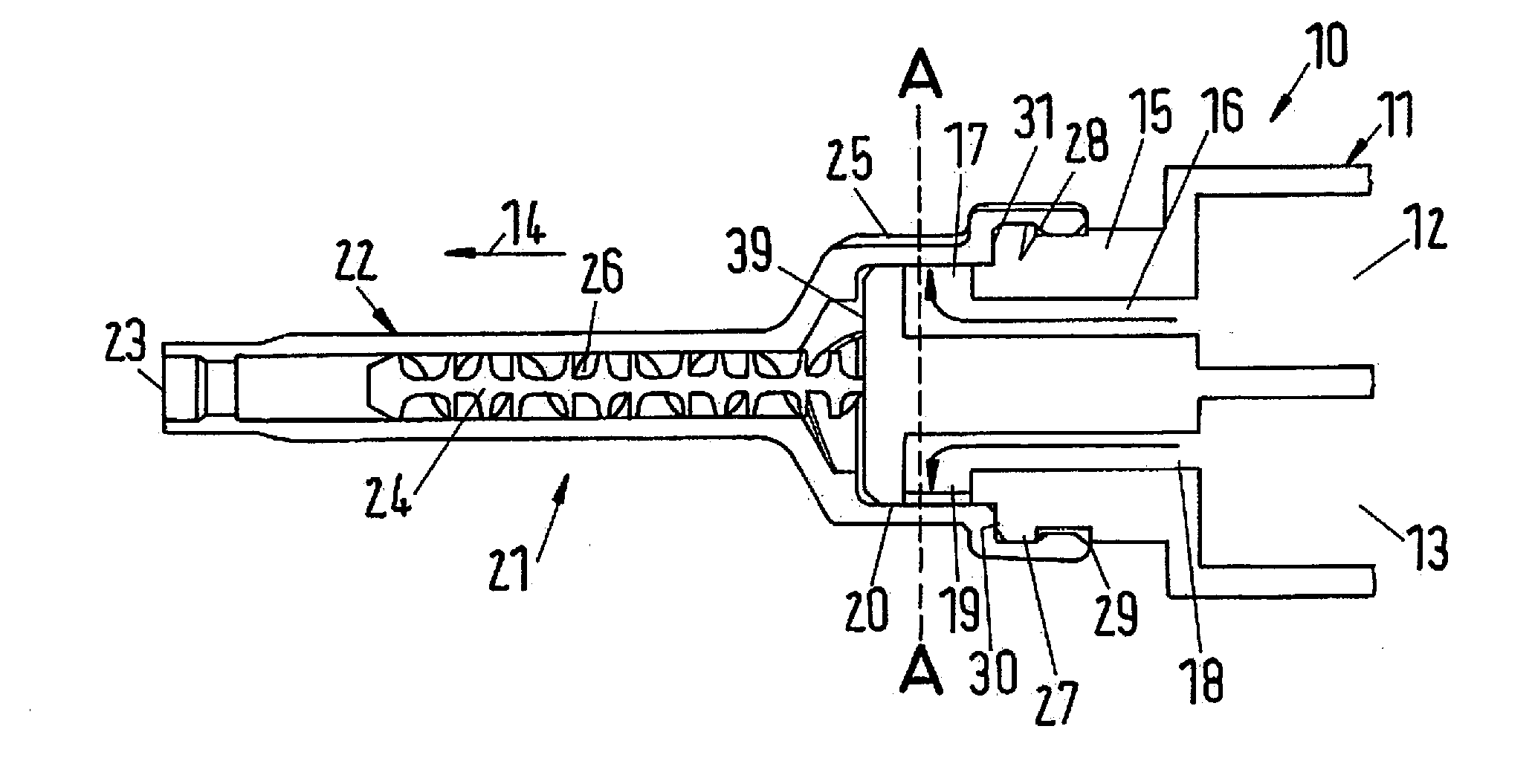 Discharging device