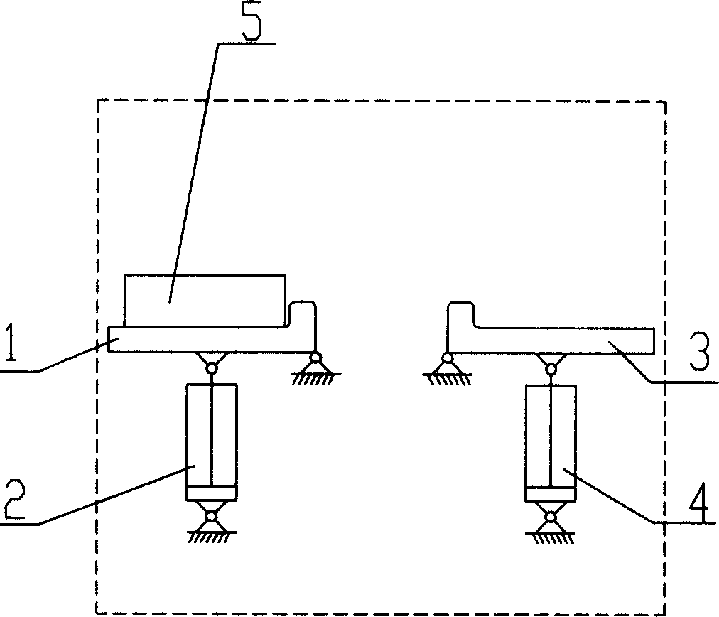 Compound controlling hydraulic system of blank turnover machine