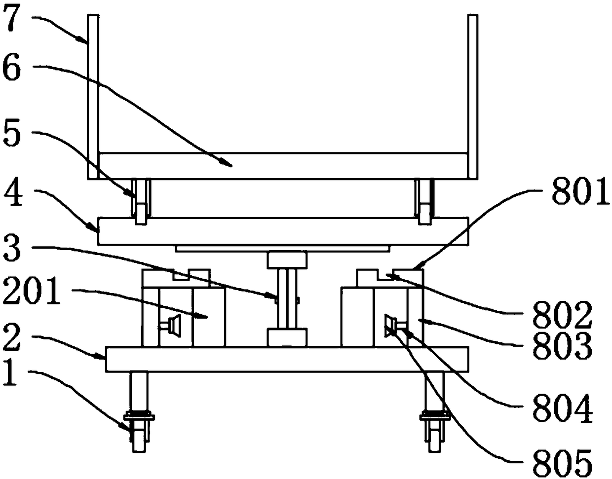 Stretcher translation device