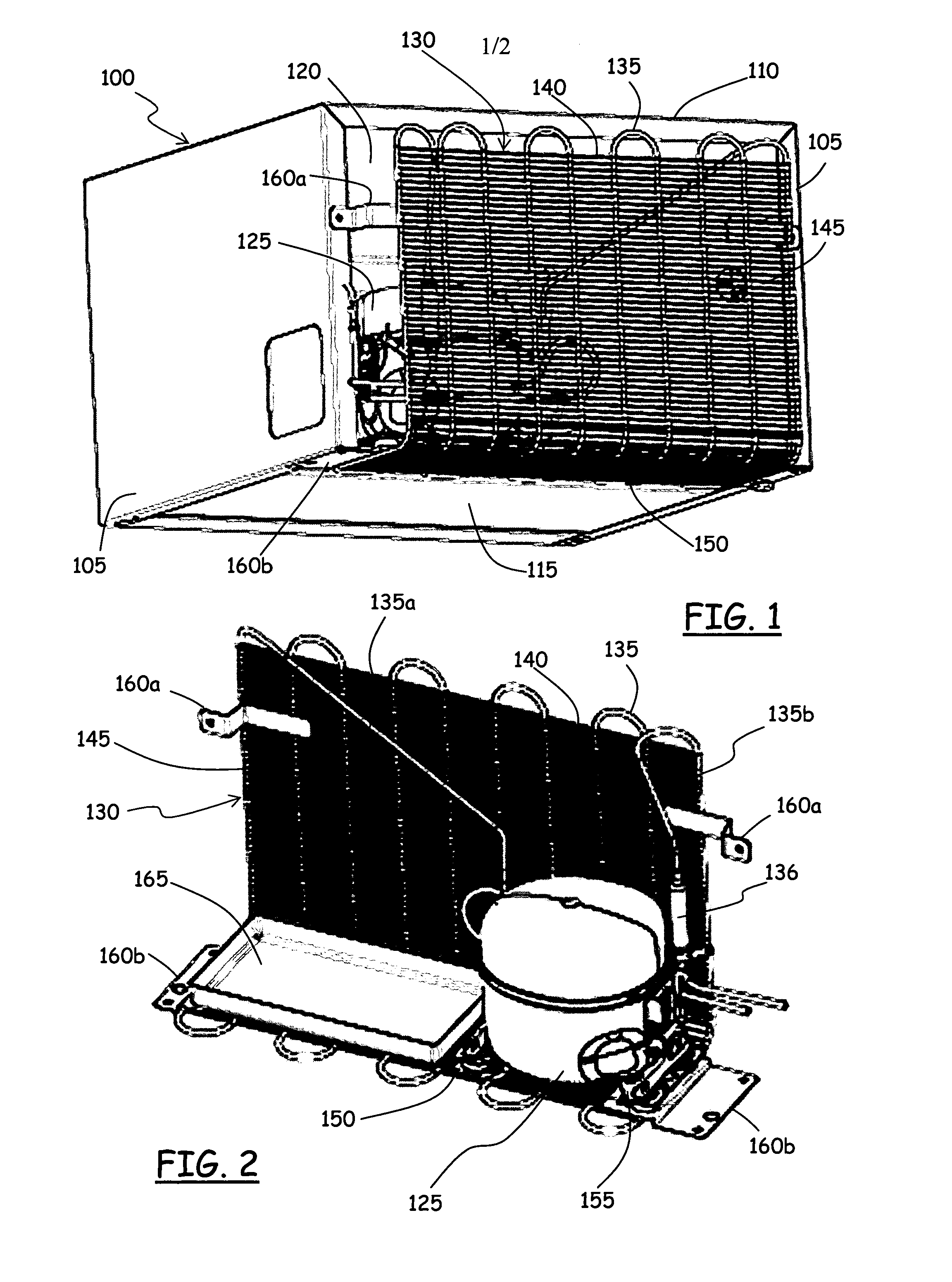 Cooling apparatus condenser, and a cooling apparatus including the same