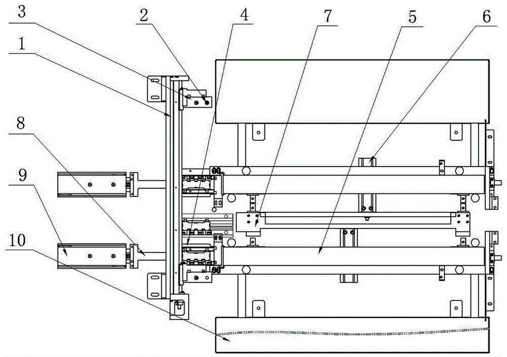 Material receiving mechanism used for manufacturing semiconductor module and working method of mechanism