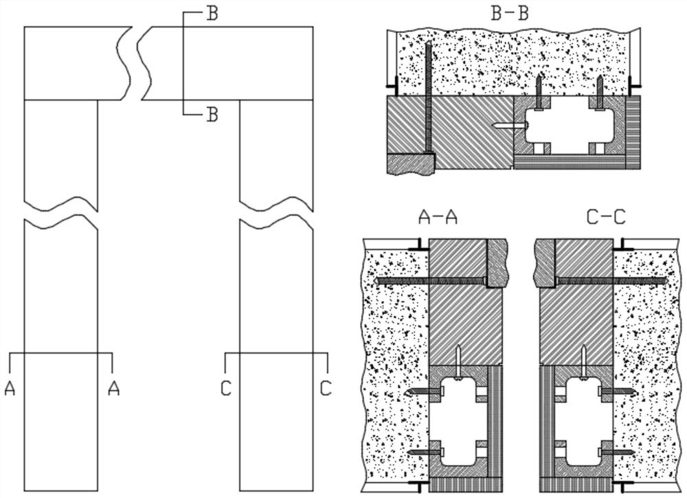 Modular bamboo door frame and assembling method