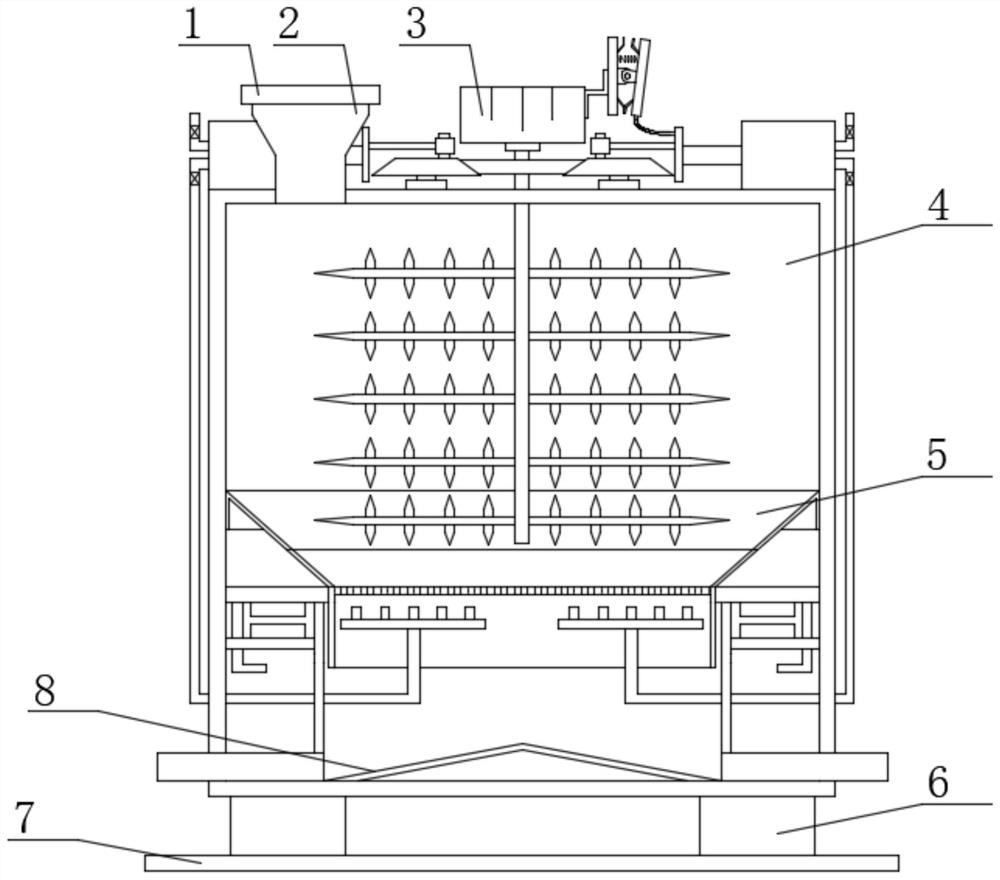 Medical efficient traditional Chinese medicinal material crushing device