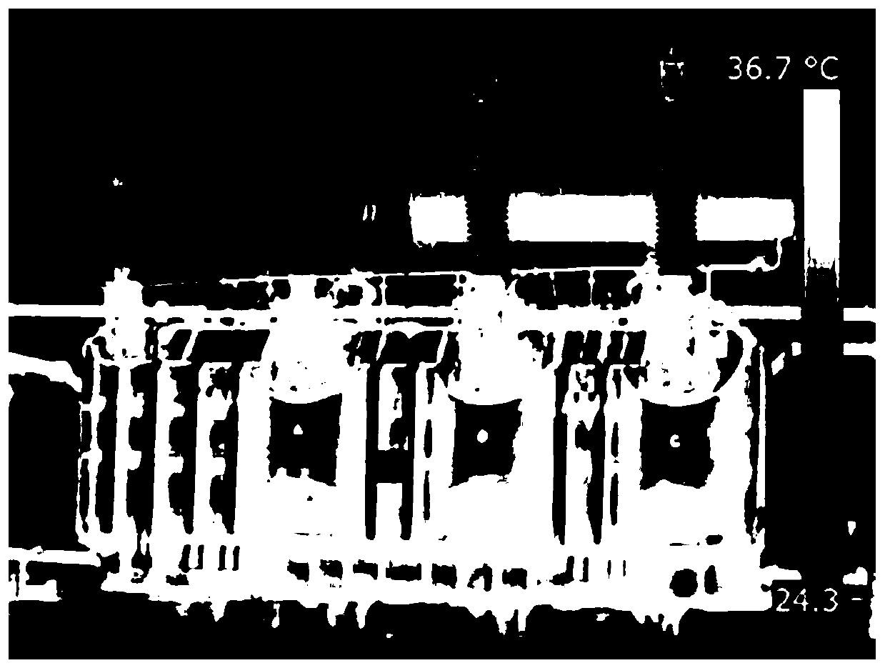 Infrared spectrum diagnosis method for operating state of electrical equipment in power system