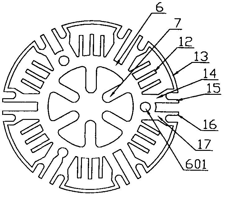 Isolation type heat dissipation device of LED (light-emitting diode) lamp