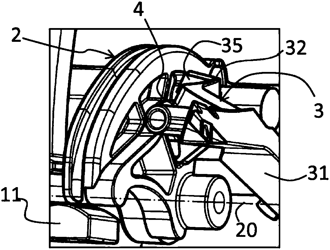 Safety device for a vehicle door handle