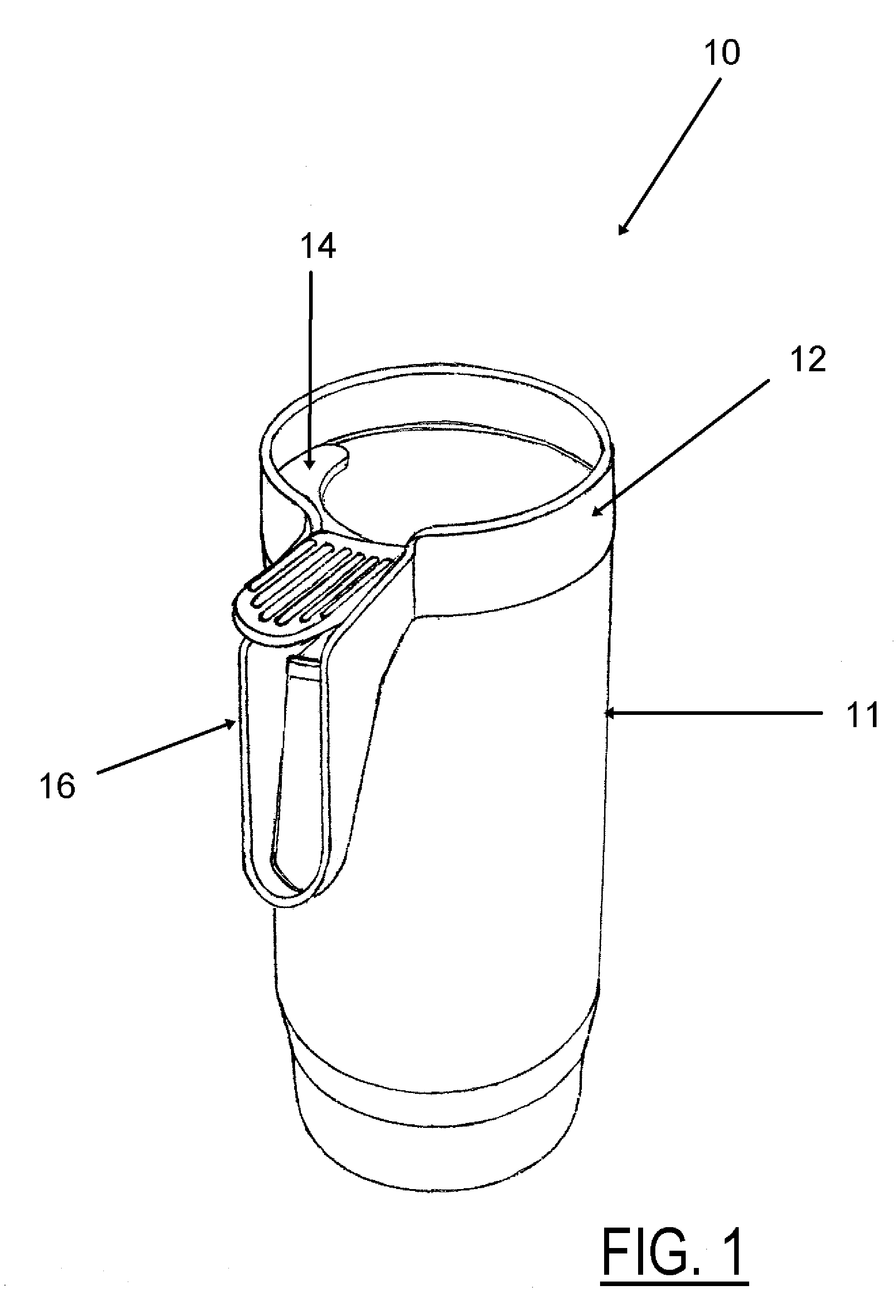 Self return teeter tauter lid