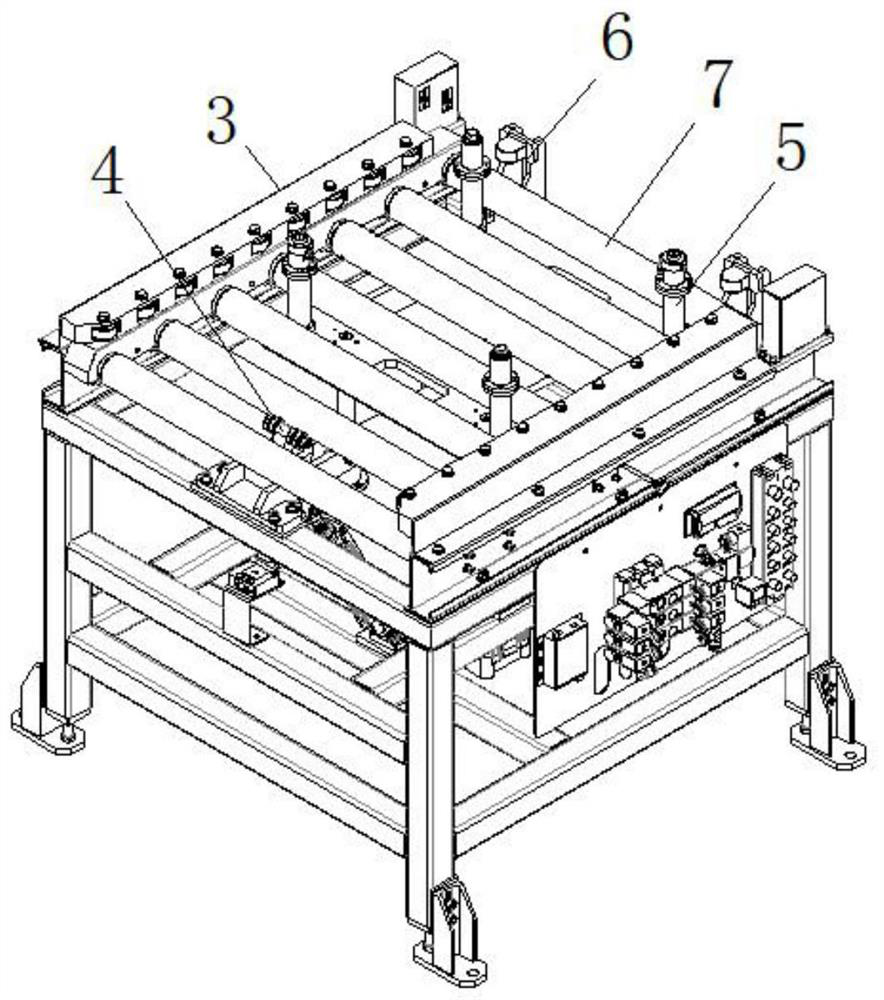 Positioning system used for feeding conveying of multi-varieties and small-batch part automatic production line