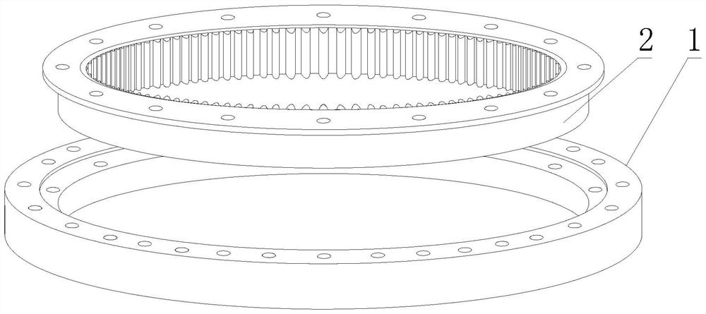 Wind power ring blank capable of reducing stress concentration and preparation process thereof