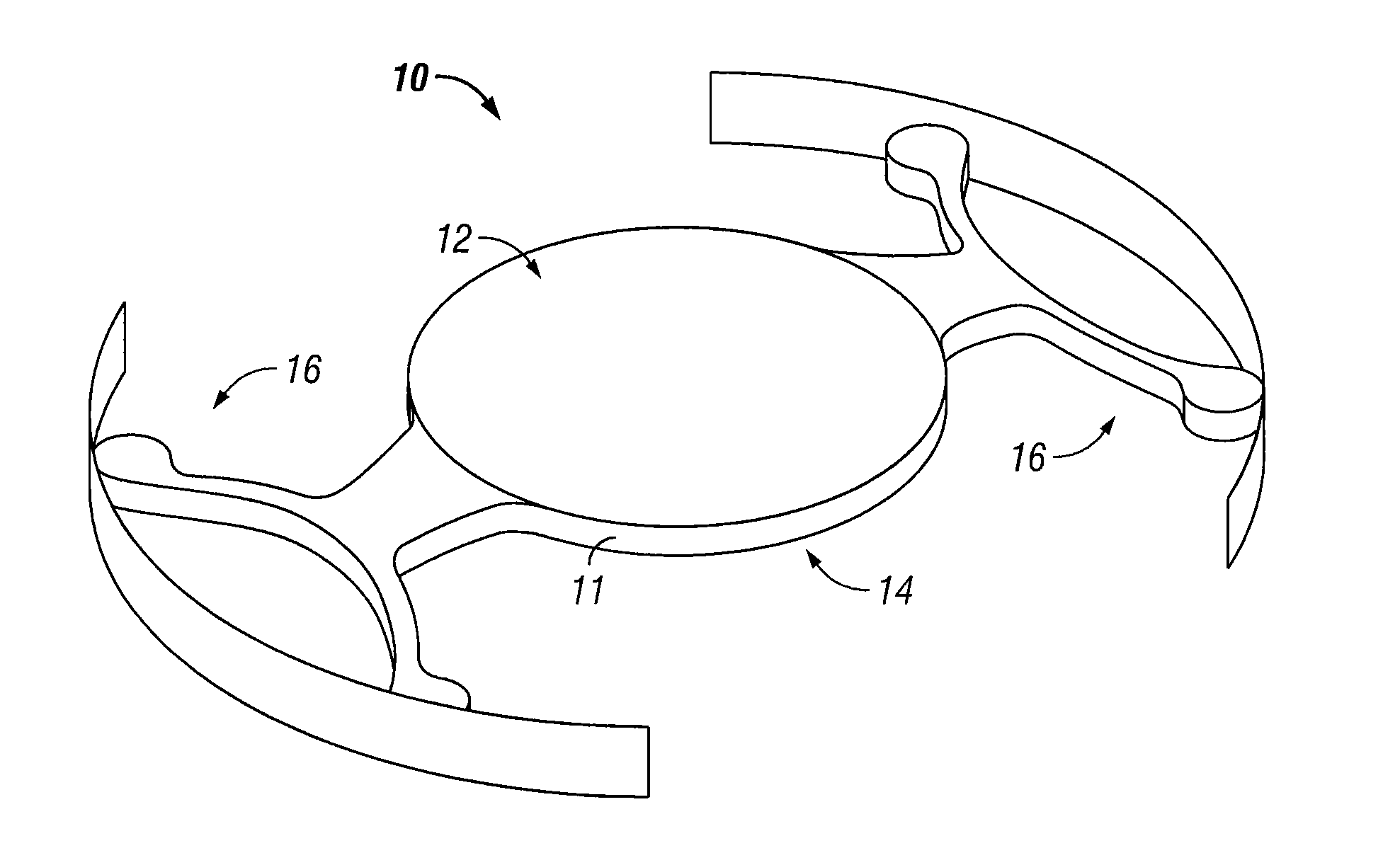 Intraocular lens configured to offset optical effects caused by optic deformation