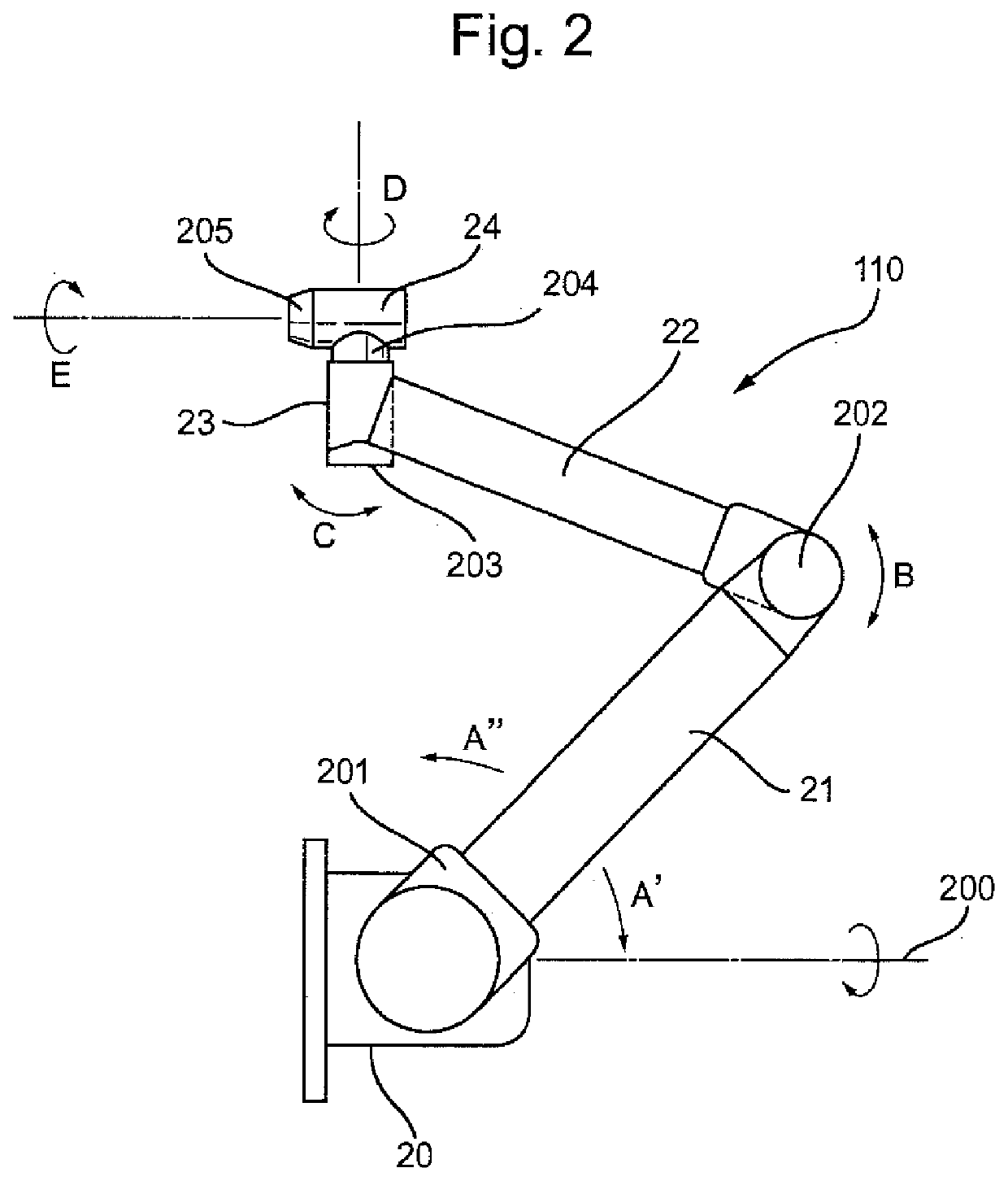 Mobile robotic drilling apparatus and method for drilling ceilings and walls