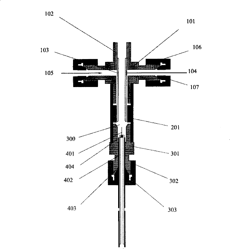 Small-size hydrogen flame ionization detector