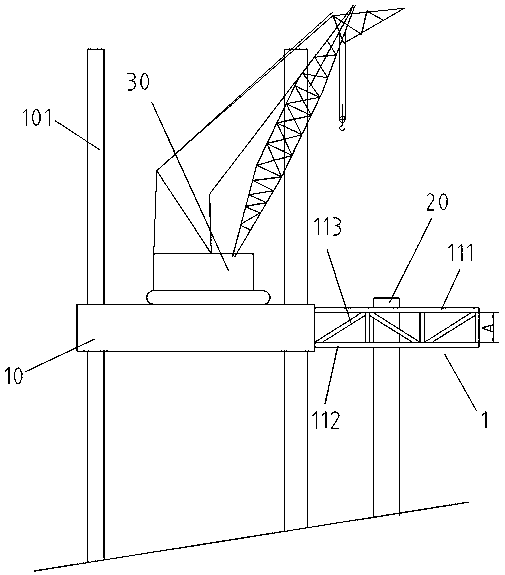 Construction device and method for vertical pipe planting in drainage tunnel