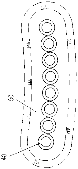 Construction device and method for vertical pipe planting in drainage tunnel