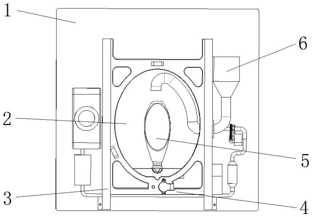 Intelligent pedestal pan applied to wheelchair and nursing bed (chair)