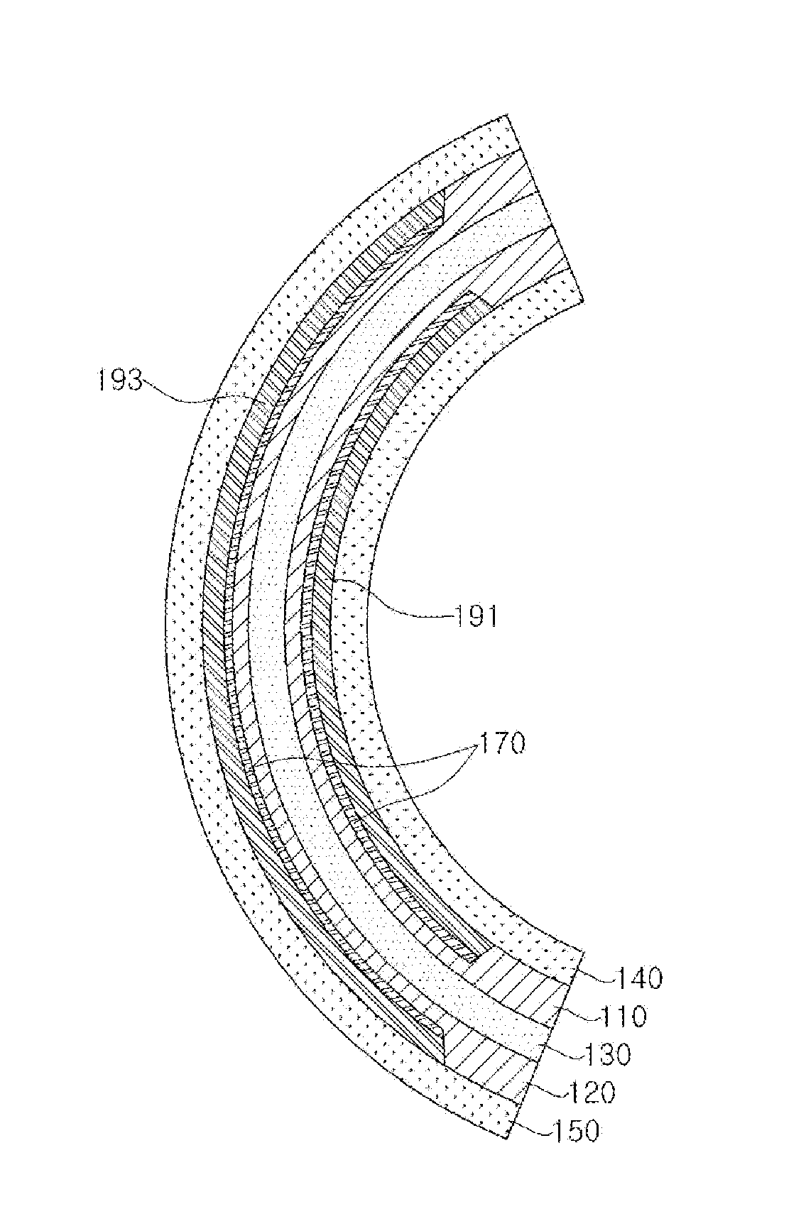 Method for manufacturing curved-surface display