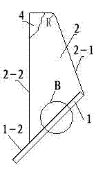 Material blocking plate and lifting machine with same