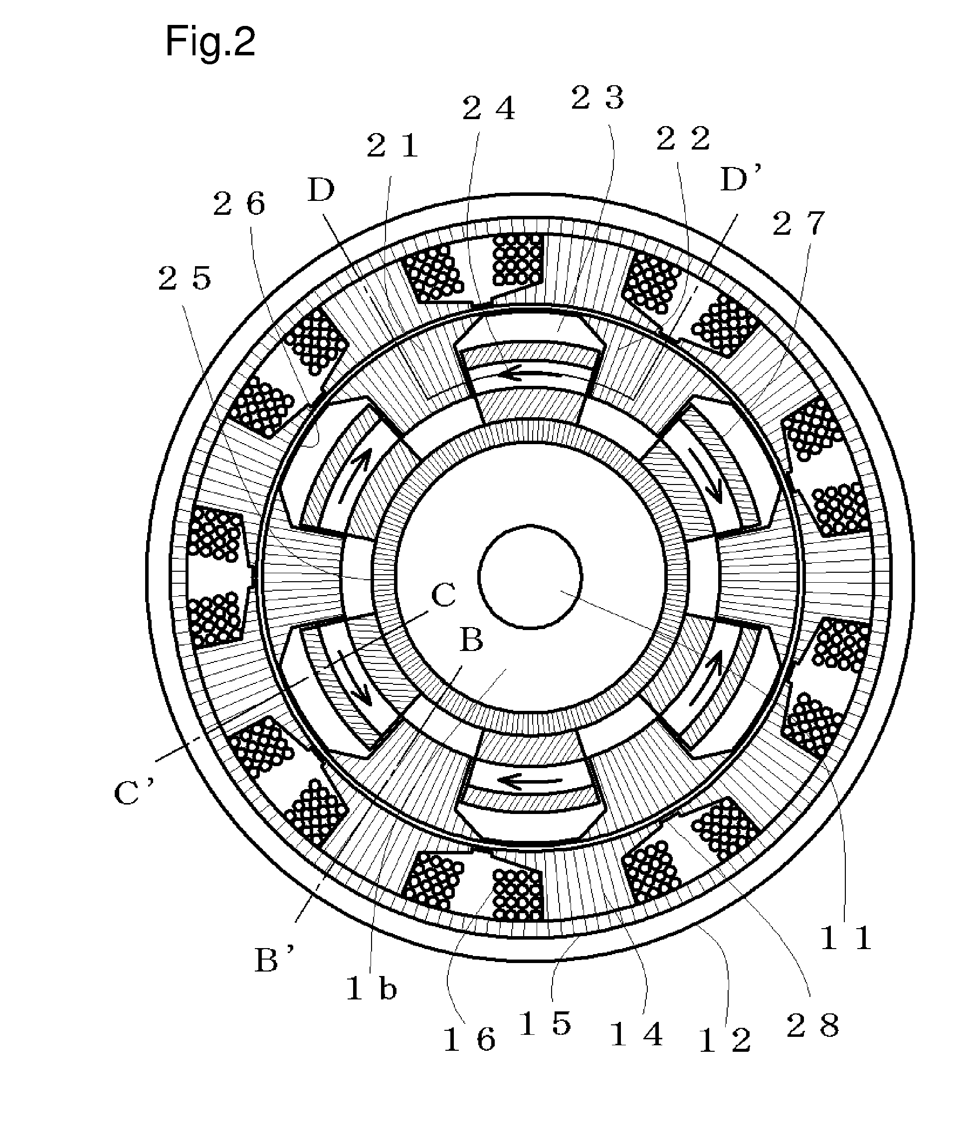 Field controllable rotating electric machine system with flux shunt control