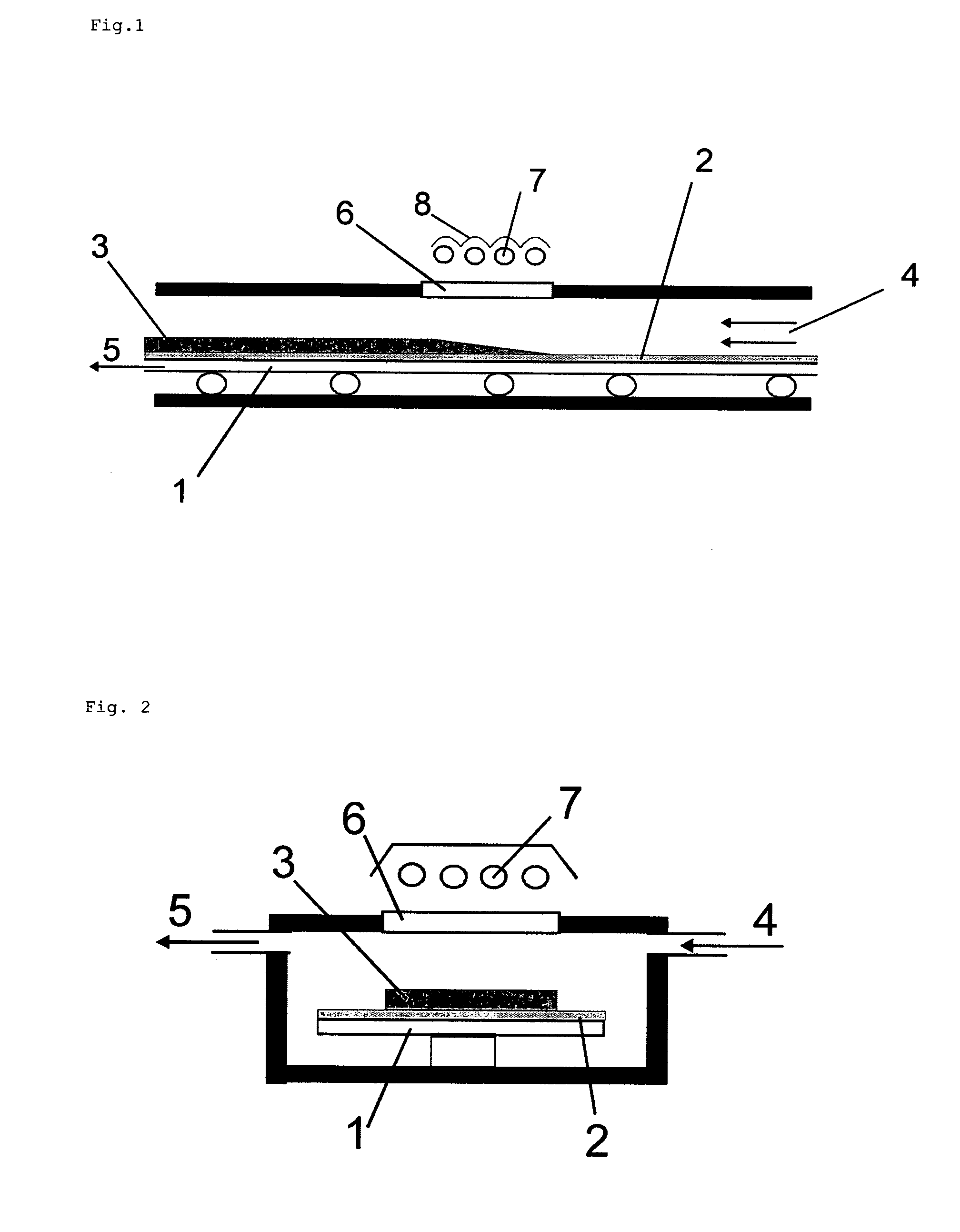 Method for the production of semiconductor ribbons from a gaseous feedstock