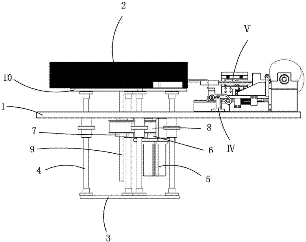 Cam paper-counting mechanism