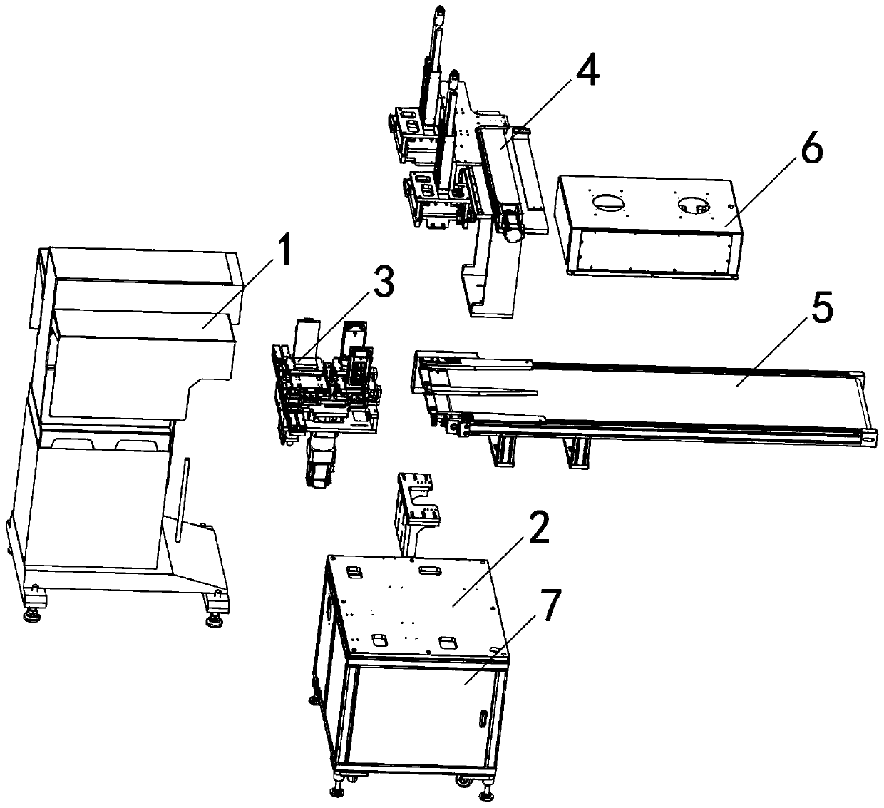 Accessory connection and assembly device for electronic toy processing and working method of accessory connection and assembly device