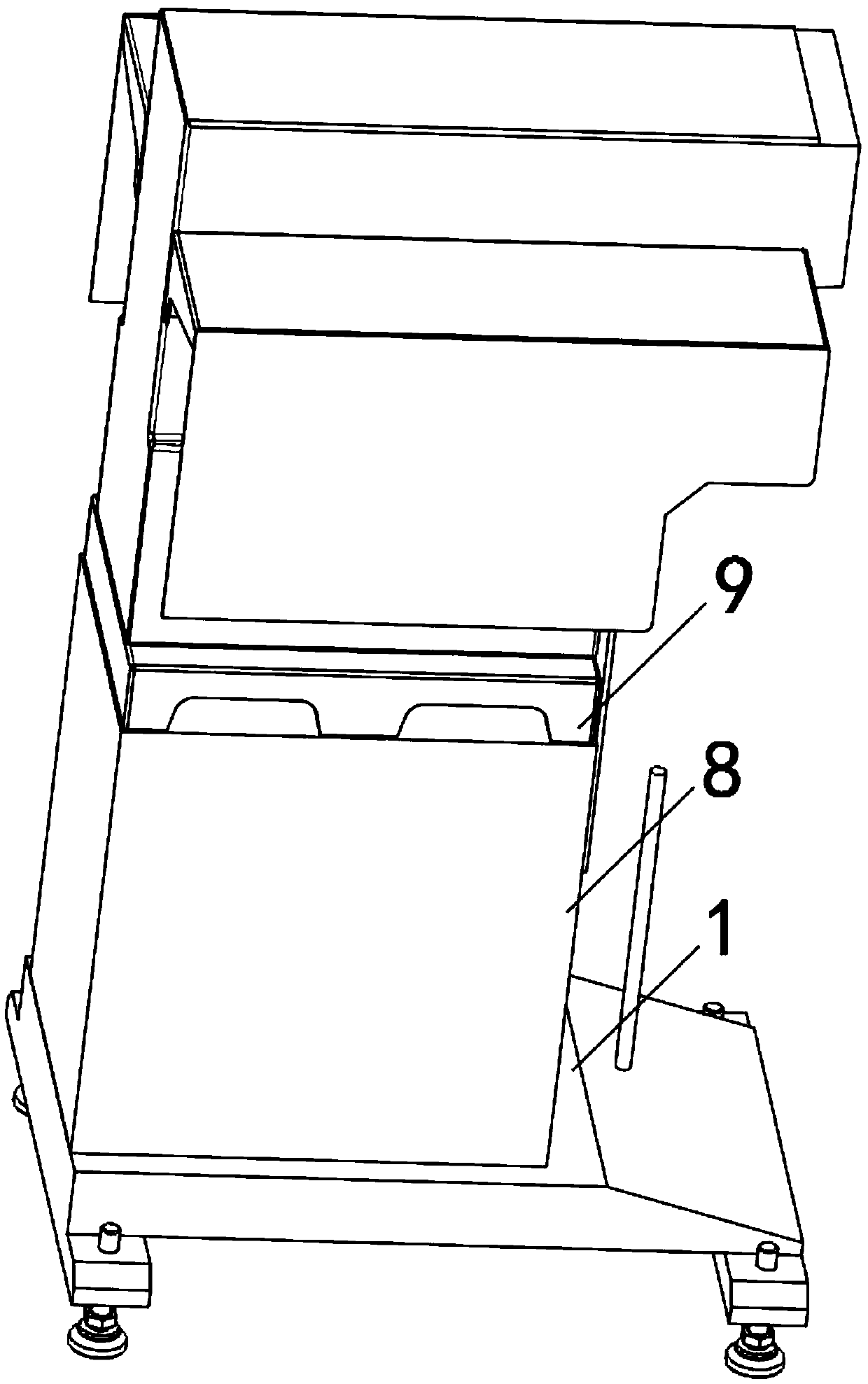 Accessory connection and assembly device for electronic toy processing and working method of accessory connection and assembly device