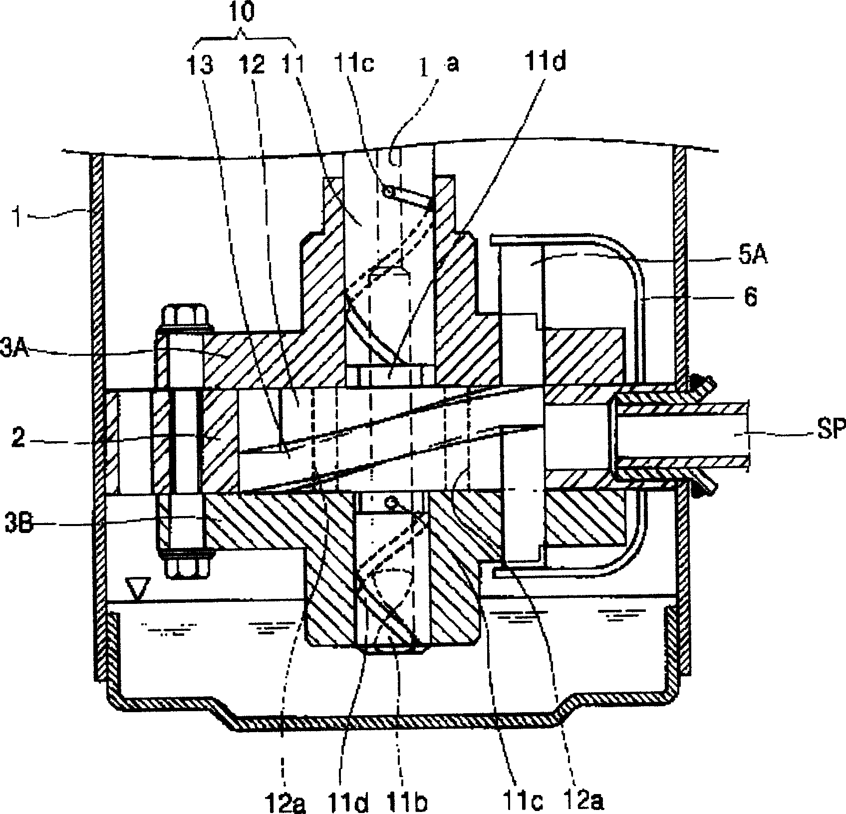 Thrust surface friction diminishing device for vane type compressor