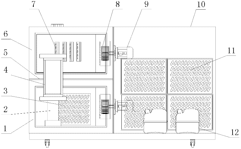 Two-box type temperature impact test box