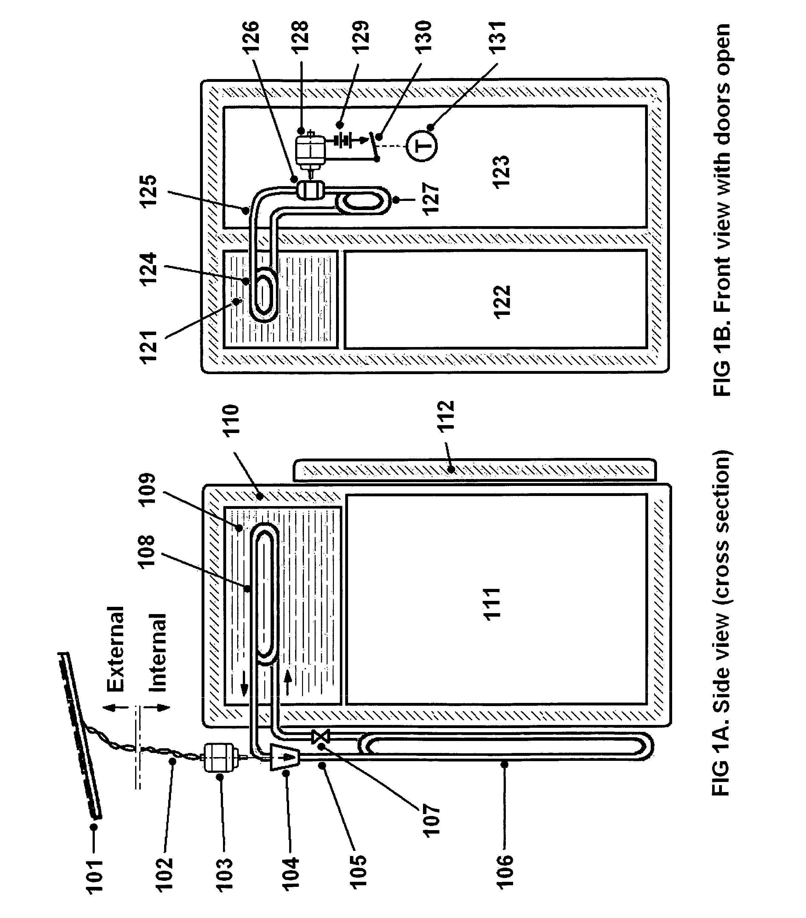 Solar-powered refrigerator using a mixture of glycerin, alcohol and water to store energy