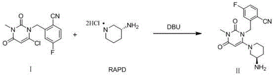 Method for preparing trelagliptin