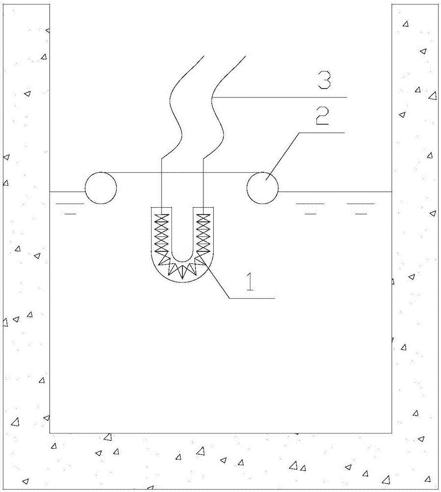 Device for gauging well freeze prevention during low water level period of reservoir in cold area and working method of device