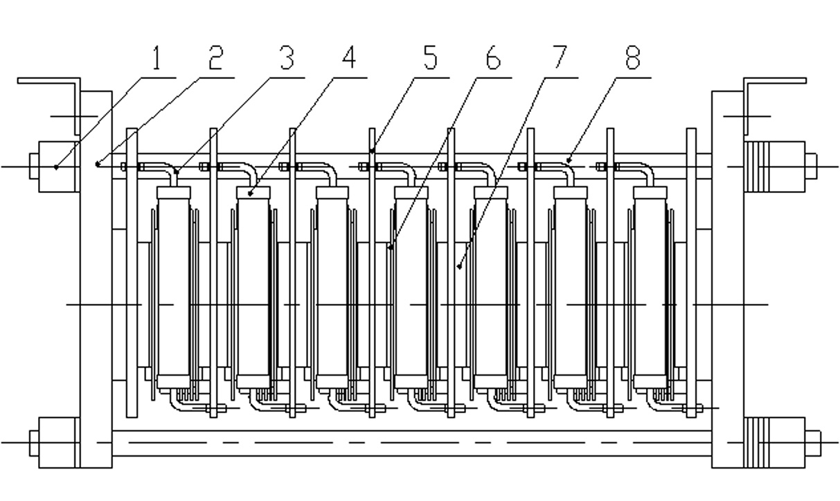 High-power discharge switching device based on light triggered thyristor