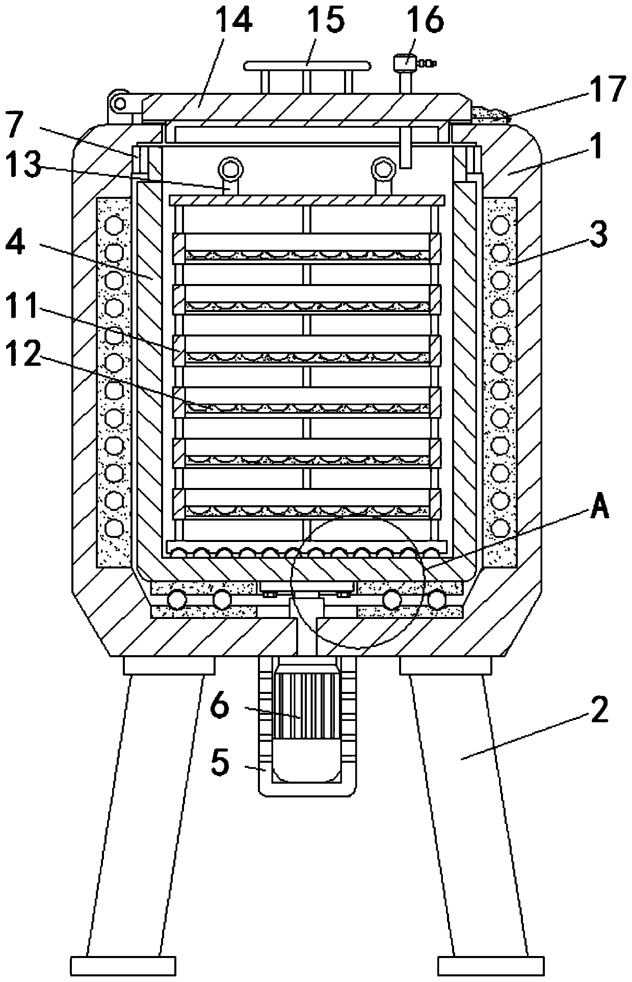 Duck egg rapid preserving device