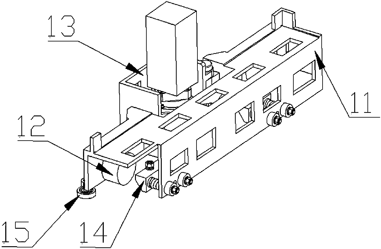 High-speed and heavy-duty large-space gantry mechanical arm truss guiding and driving device and application thereof