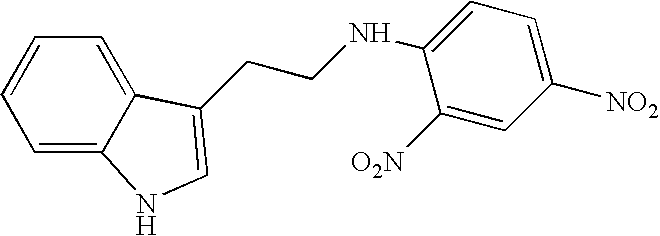 Derivatives of tryptamine and analogous compounds, and pharmaceutical formulations containing them