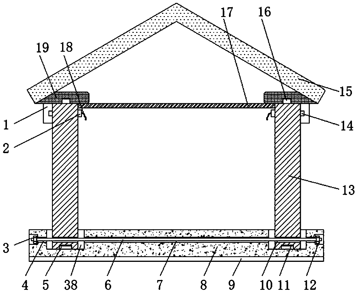 Steel frame house with rapid installation and disassembly