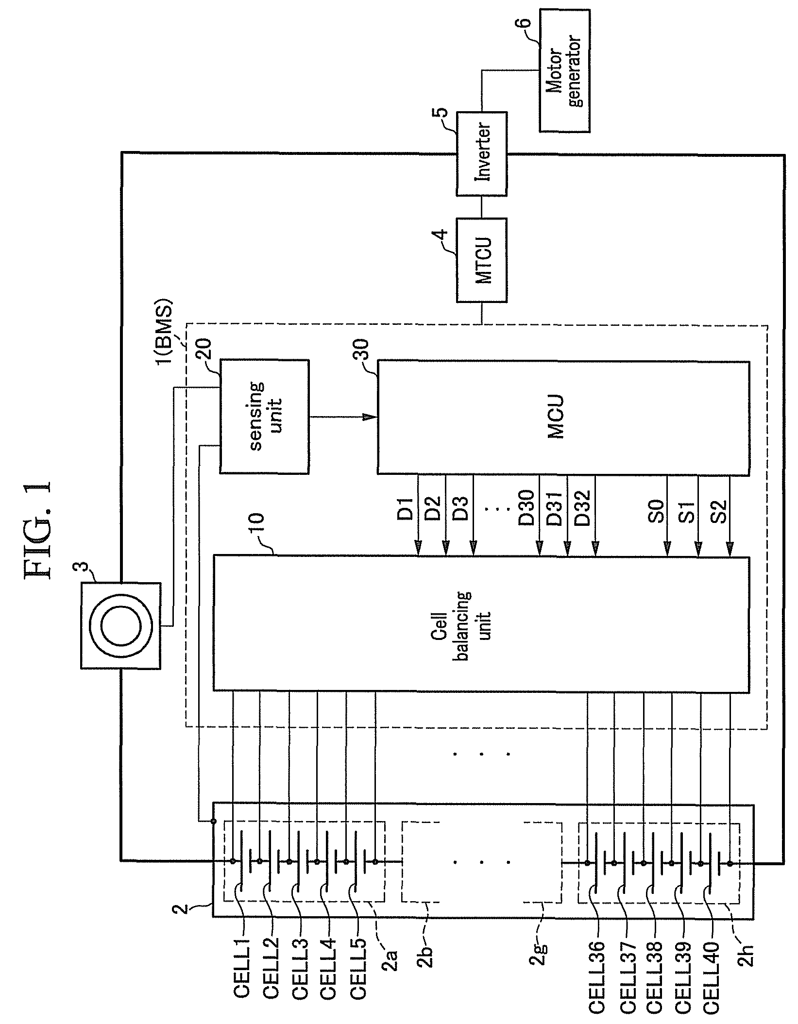 Battery management system to manage a battery having a plurality of cells and driving method thereof