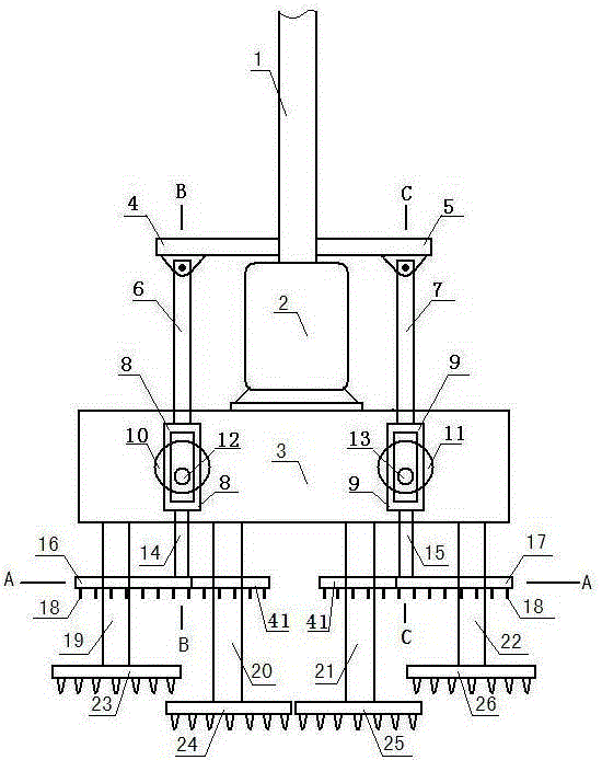 H-shaped mixing pile equipment