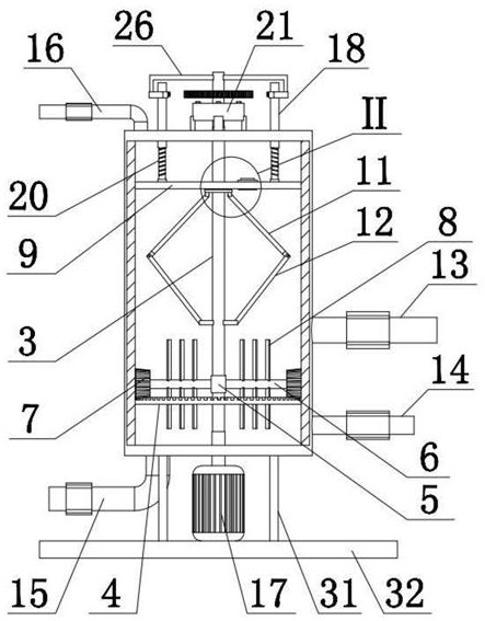 Continuous reaction device for alkylation of m-cresol and p-cresol