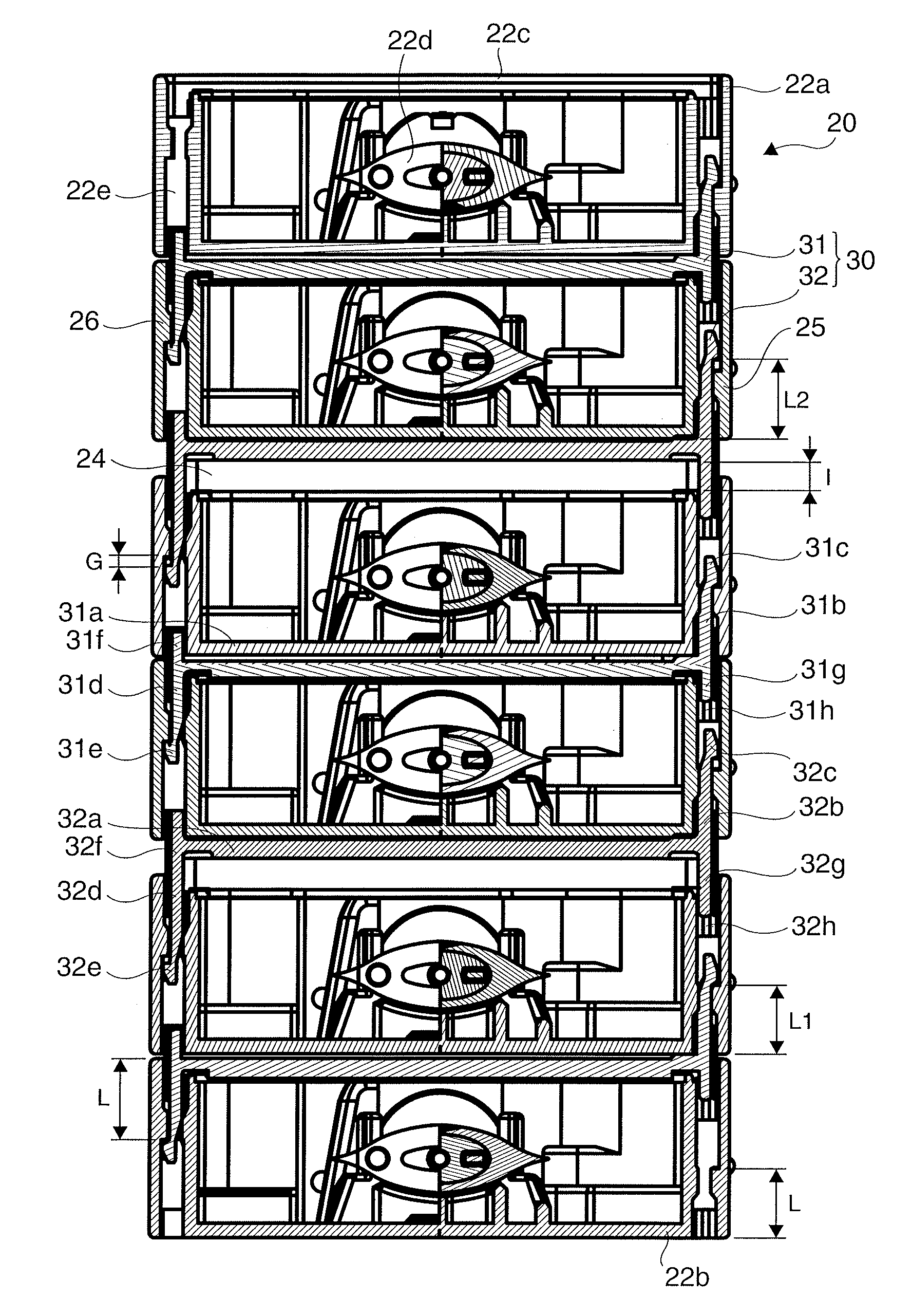 Ink cartridge assembly, cartridge assembly kit, and printer