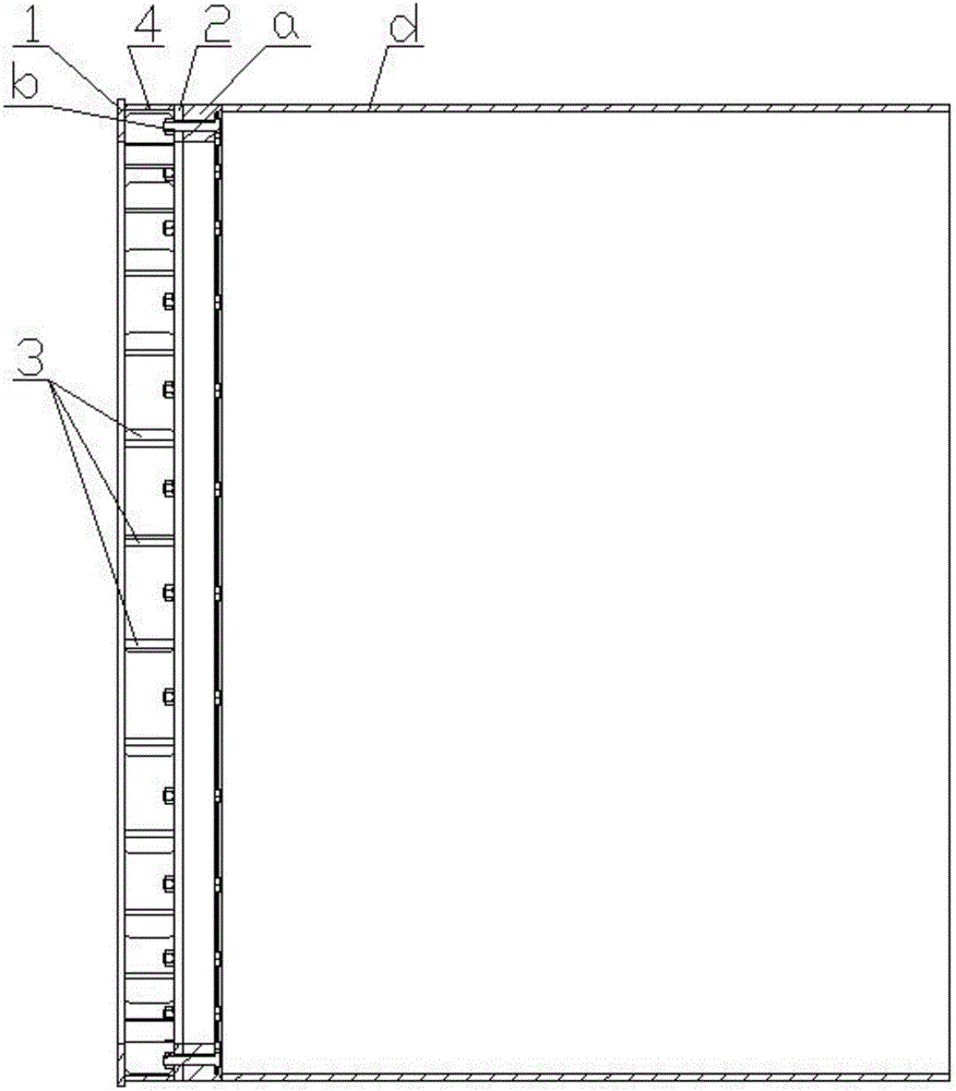 Reverse deformation shaping tool for outward turnover of tower drum flange of wind generating set and method for reverse deformation shaping tool