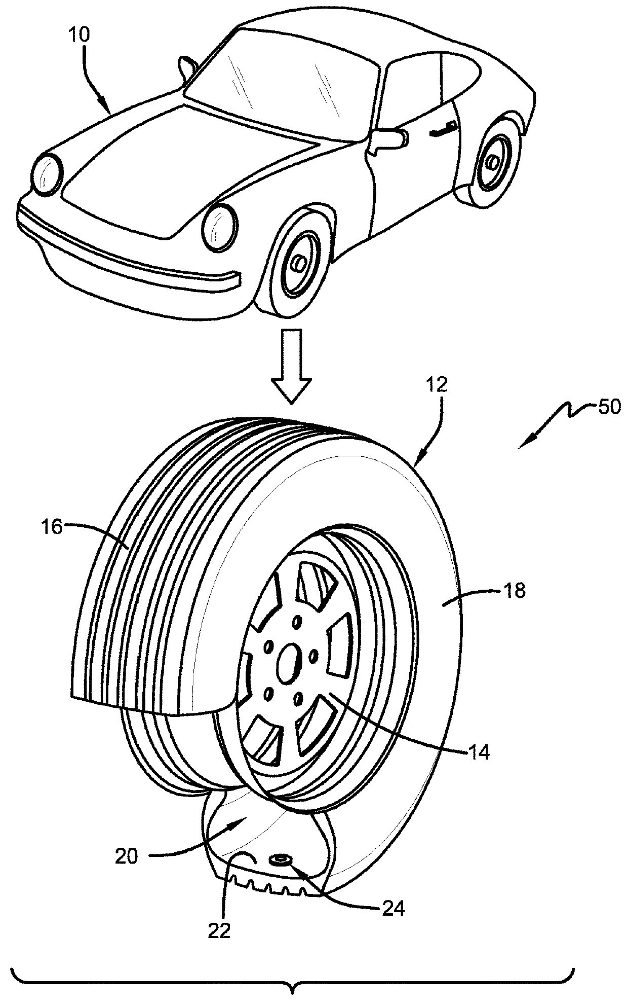 Model based tire wear estimation system and method