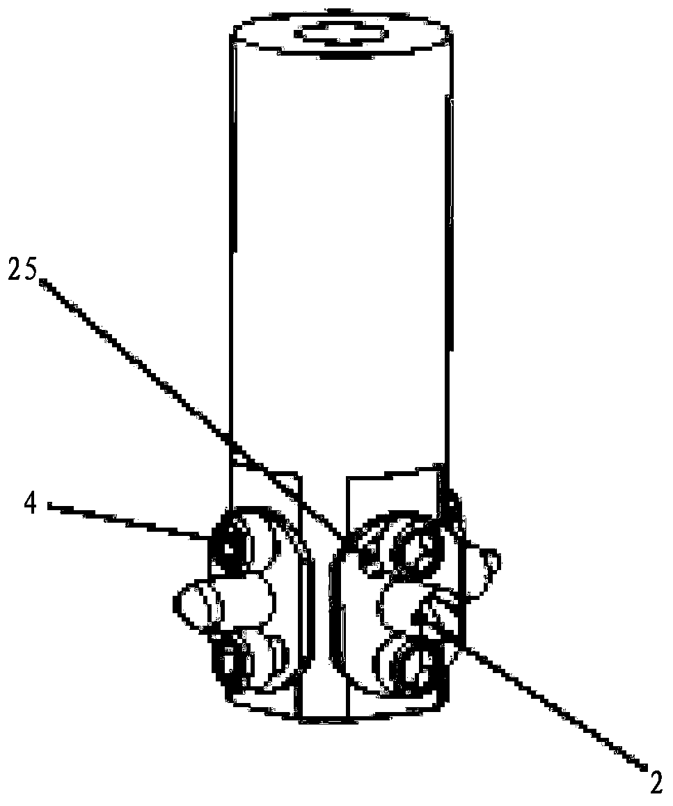 Machining device for sheet cathode electrolyte direct injection machining large-lead nut and machining method of device