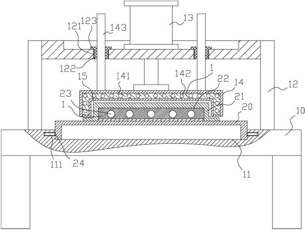 Plastic plate heating and bending mechanism