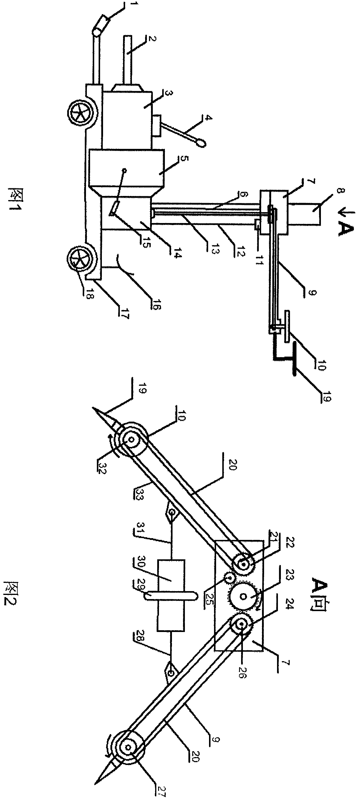 Double arm grape branch pruning machine