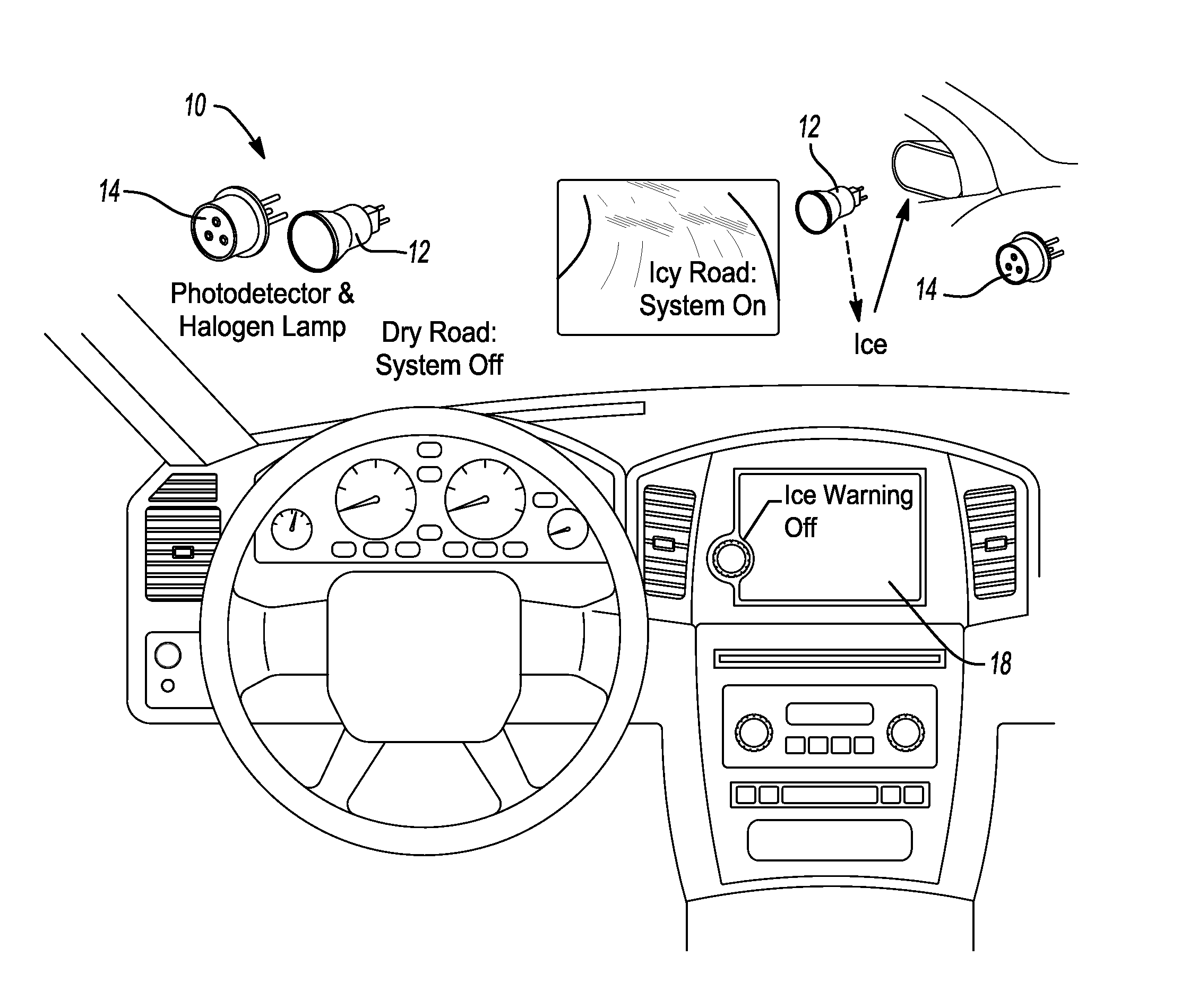 Ice and supercooled water detection system